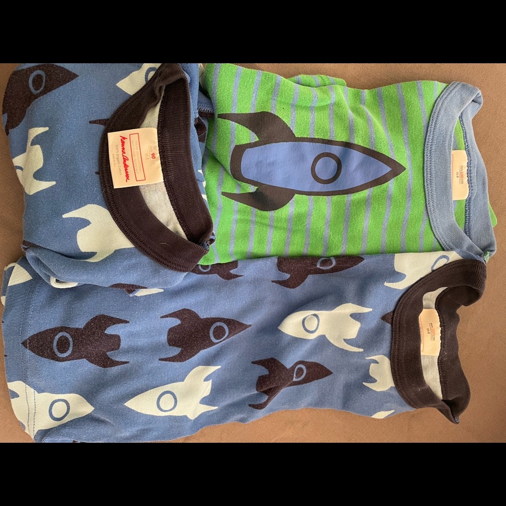 3pr Hanna Anderssen short pj sets sized 90cm and two sized 100cm all GUC